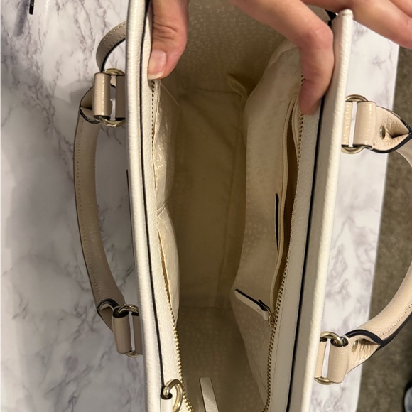 Kate Spade Madison Cream and Tan Purse - Picture 2 of 2